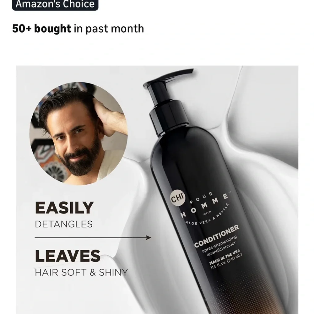 CHI Pour Homme Moisturizing Daily Conditioner For Men,